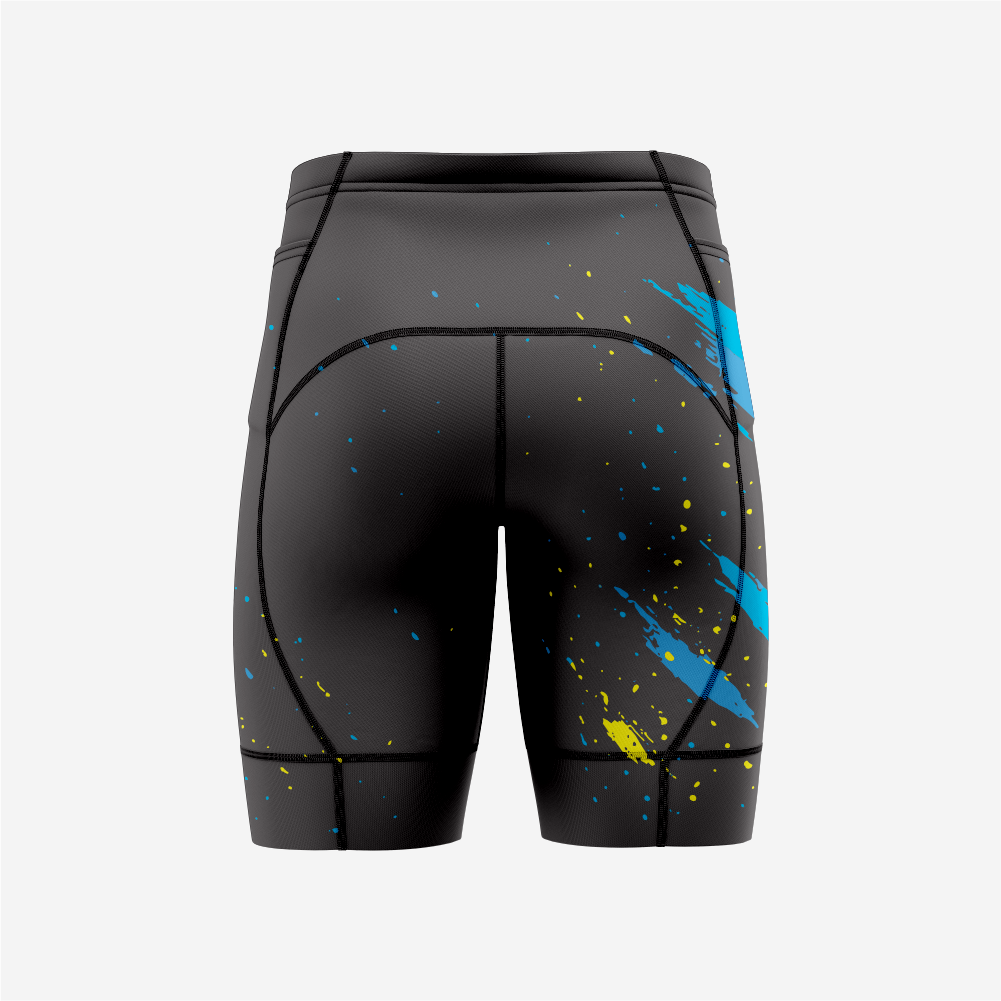 Mens Padded Bicycle Shorts with Breathable Compression Fabric