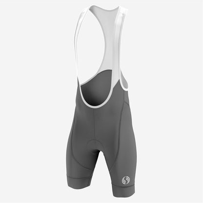 Personalized Dark Grey Men's Cycling Bib Shorts - Ride in Style