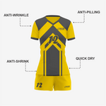 Personalized Yellow Volleyball Uniform Set for Athletes - K2 Sportswear | Custom Sports Uniforms & Apparels - K2 Sportswear