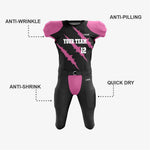 Black/Pink American Football Kit for Men/Women/Youth - K2 Sportswear | Custom Sports Uniforms & Apparels - K2 Sportswear