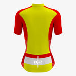 Custom Fit Women’s Cycling Kit – Yellow/Red - K2 Sportswear | Custom Sports Uniforms & Apparels - K2 Sportswear