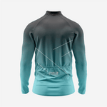 Men’s Long Sleeve Cycling Top and Bib Shorts Set - Teal Blue - K2 Sportswear | Custom Sports Uniforms & Apparels - K2 Sportswear