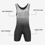 Personalized White/Black Wrestling Singlet – Premium Quality - K2 Sportswear | Custom Sports Uniforms & Apparels - K2 Sportswear