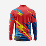 Men’s Long Sleeve Bike Jersey and Bib Shorts Set - Red - K2 Sportswear | Custom Sports Uniforms & Apparels - K2 Sportswear