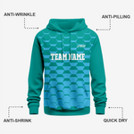 Custom Wrestling Hoodie in Bondi Blue – Athletic Fit - K2 Sportswear | Custom Sports Uniforms & Apparels - K2 Sportswear