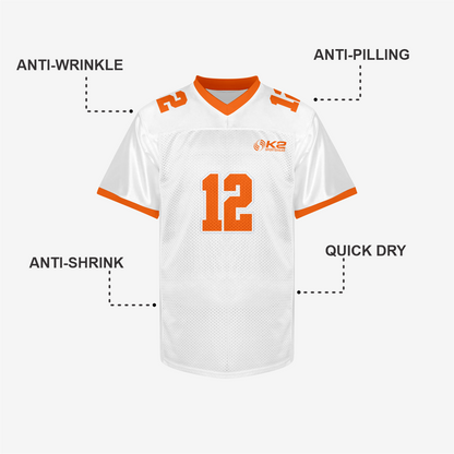 Custom White Football Practice Jersey – Men & Women