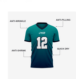 Personalized Bondi Blue Football Fan Jersey for Men & Women - K2 Sportswear | Custom Sports Uniforms & Apparels - K2 Sportswear