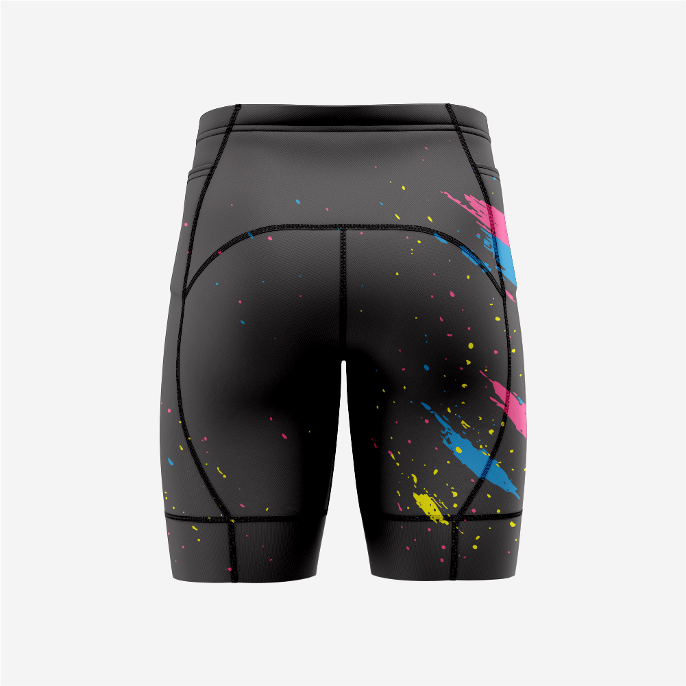 High Performance Cycling Shorts Men Black Padded