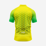 Herren Kurzarm-Radtrikot | Performance-Shirt mit Sechseckmuster