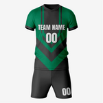 Premium Black and Dark Green Soccer Uniform Kit - K2 Sportswear | Custom Sports Uniforms & Apparels - K2 Sportswear