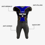 Custom Black/Indigo American Football Jersey/Kit – Unisex - K2 Sportswear | Custom Sports Uniforms & Apparels - K2 Sportswear
