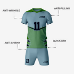 Premium Custom Cadet Grey Volleyball Uniform Set - K2 Sportswear | Custom Sports Uniforms & Apparels - K2 Sportswear