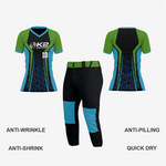 Personalized Softball V-Neck Jersey for Men/Women – Green/Blue - K2 Sportswear | Custom Sports Uniforms & Apparels - K2 Sportswear