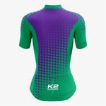 Premium Custom Cycling Kit for Women – Green & Purple - K2 Sportswear | Custom Sports Uniforms & Apparels - K2 Sportswear