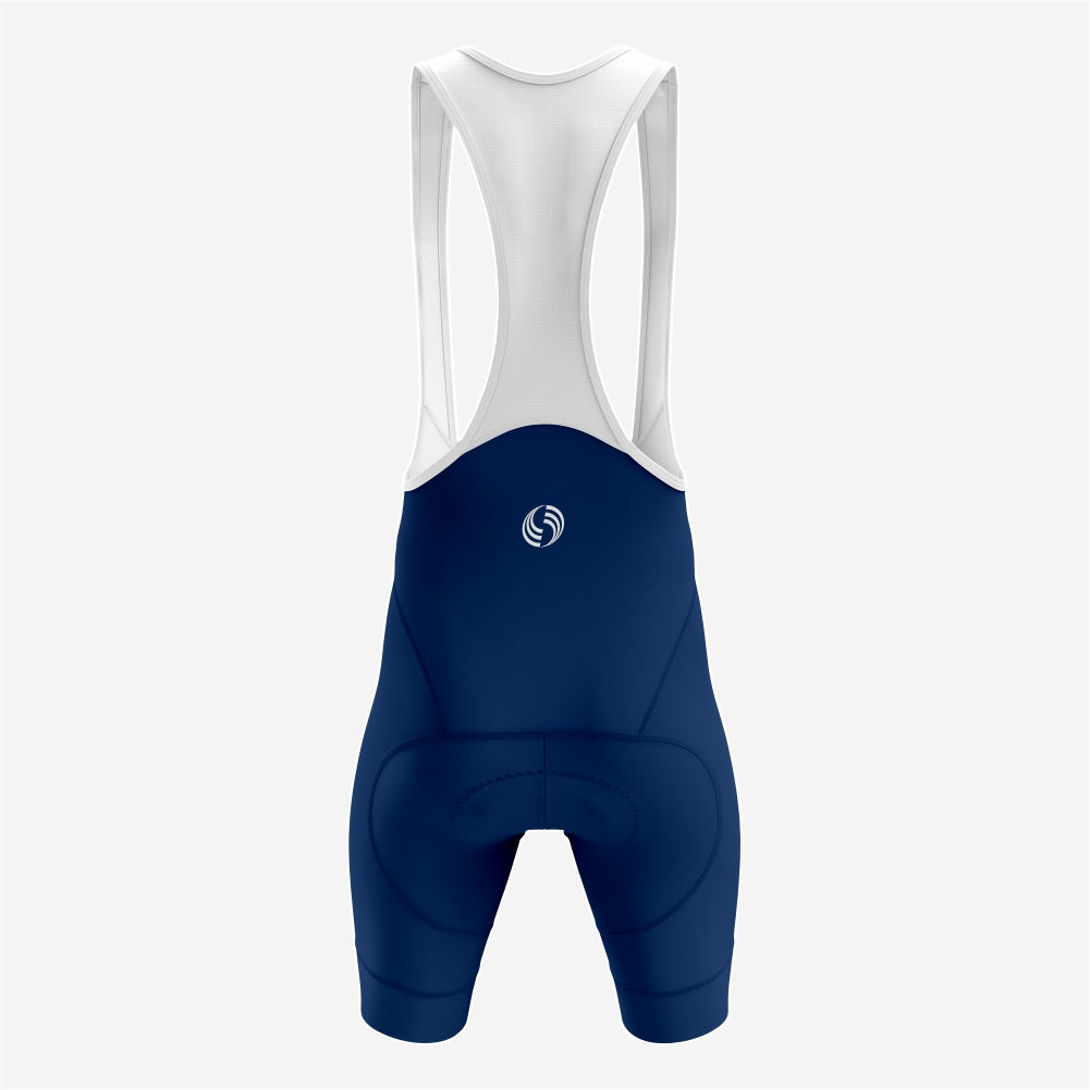 Cycling Bib Shorts in Oxford Blue for Men - Breathable & Durable