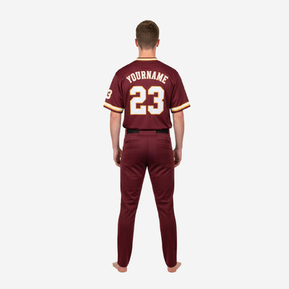 Custom Youth Baseball Jersey & Pants - V-Neck Uniform Team Name Number