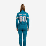 Custom Cheerleading Teal Blue Tracksuit Set - Full Zip Warmup Jacket & Pants Team Suit