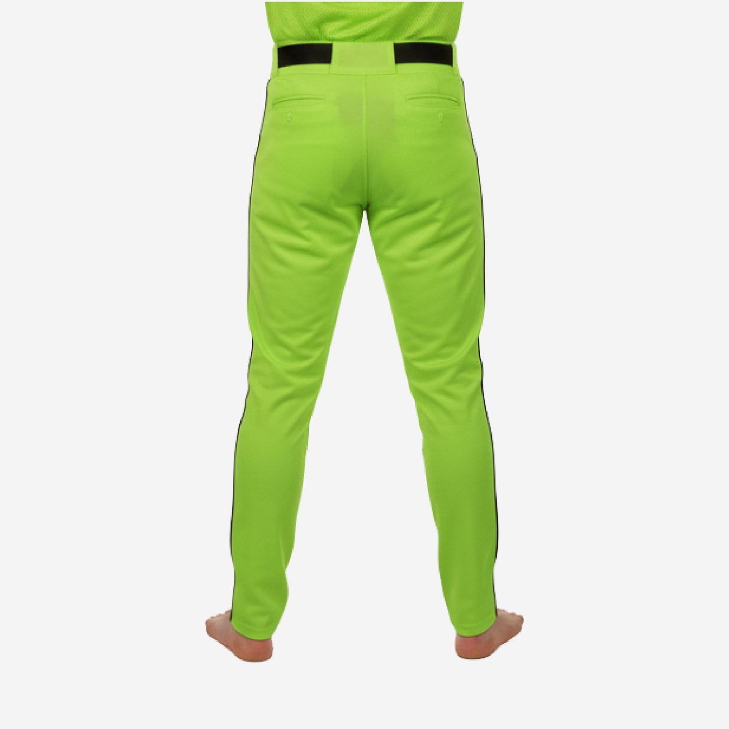 Custom Baseball Pants - Custom Team Colors Baseball Uniform Pants in Apple Green