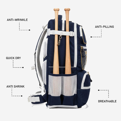 Custom Baseball Bag - Youth & Adult Baseball Equipment Bag Team Logo