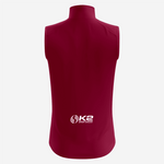 Men’s Sleeveless Cycling Jersey in Burgundy - K2 Sportswear | Custom Sports Uniforms & Apparels - K2 Sportswear