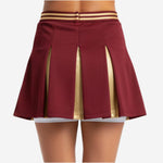 Personalized Cheer Competition Skirt - Custom Design Skirt Red Brown