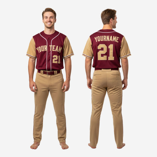 Personalized Baseball Team Uniform - Custom Sublimated Jersey Pants Complete Set