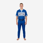 Custom Youth Baseball Jersey & Pants - V-Neck Uniform Team Name Number in Blue