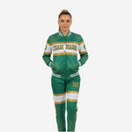 Personalized Cheer Tracksuit in Green - Custom Varsity Bomber Jacket & Pants Set
