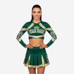 Long Sleeve Cheerleading Uniform Set - Custom Crop Top & Skirt for Youth & All-Star Teams