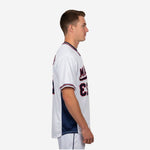 Custom Baseball Jersey in White - Full Button Baseball Jersey Team Name & Number