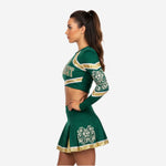 Long Sleeve Cheerleading Uniform Set - Custom Crop Top & Skirt for Youth & All-Star Teams
