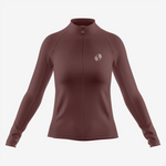 Custom Dark Brown Women's Long Sleeve Bicycle Jersey - K2 Sportswear | Custom Sports Uniforms & Apparels - K2 Sportswear