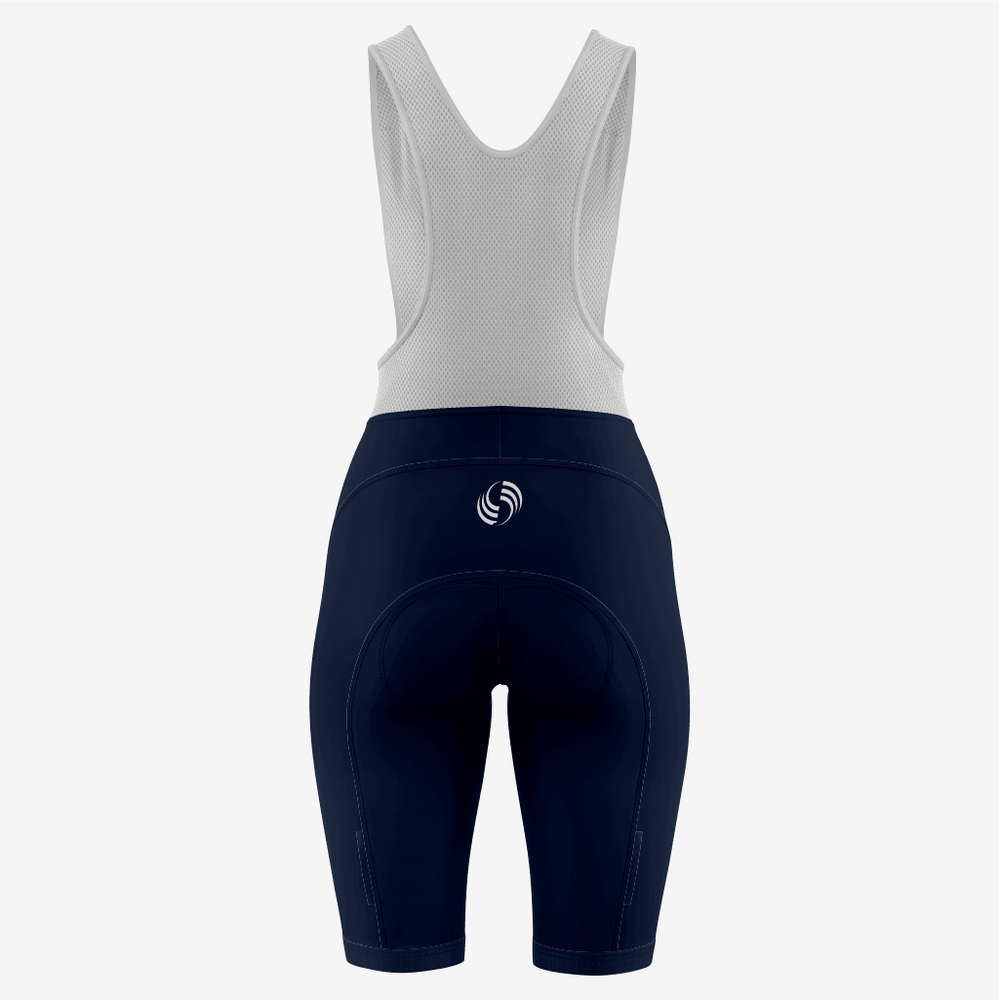 Custom Dark Blue Women's Cycling Bib Shorts – Perfect Fit