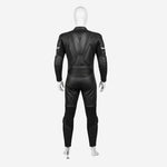 Personalized Motorbike Leather Suit in Black - Custom Racing One Piece Track Suit