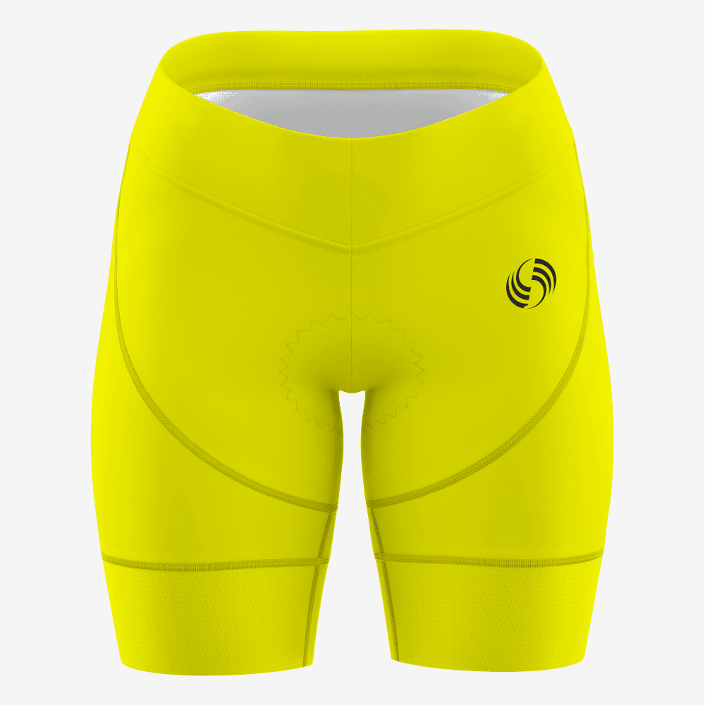 Custom Yellow Women's Cycling Shorts – Perfect Fit