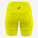 Custom Yellow Women's Cycling Shorts – Perfect Fit - K2 Sportswear | Custom Sports Uniforms & Apparels - K2 Sportswear