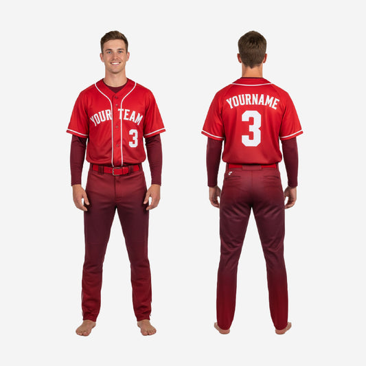Custom Baseball Uniform Set - Jersey & Pants Team Design