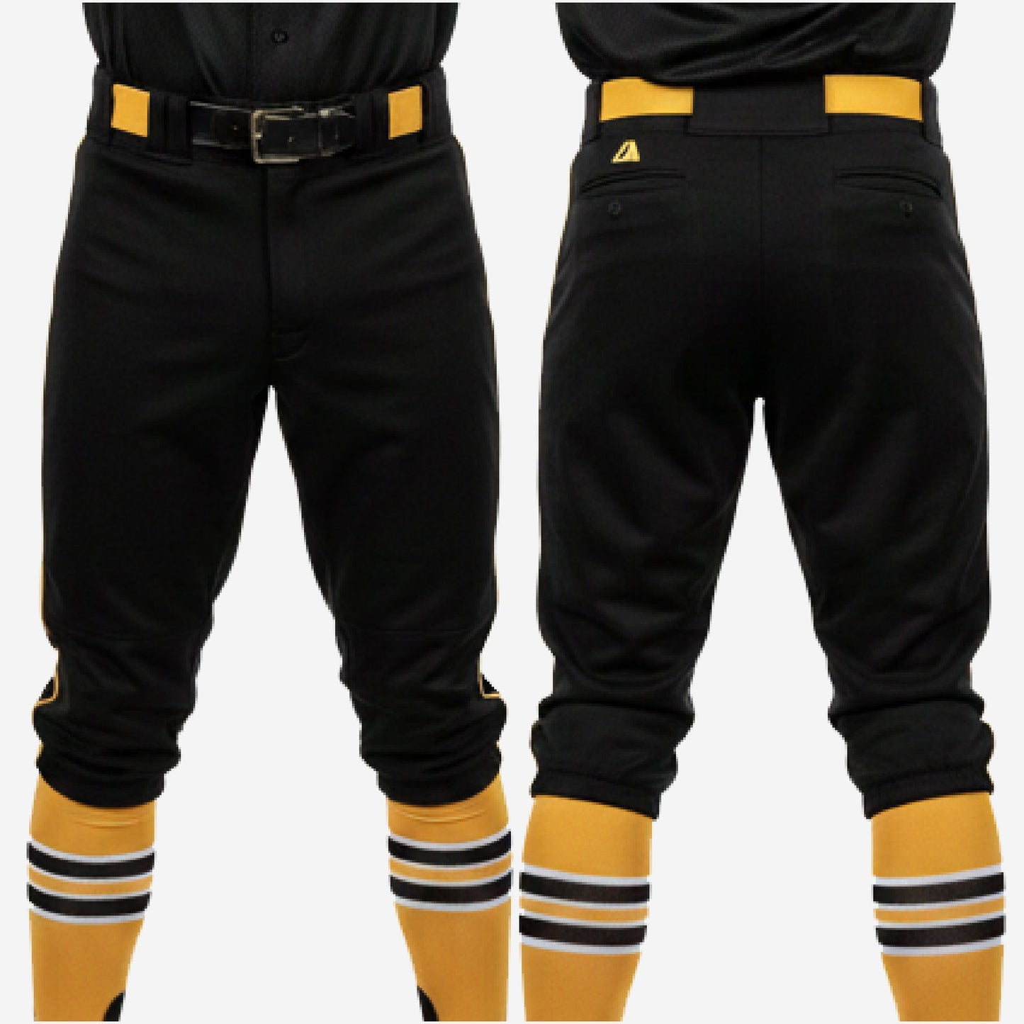 Custom Baseball Knicker Pants - Piped Baseball Uniform Knickers Team Colors