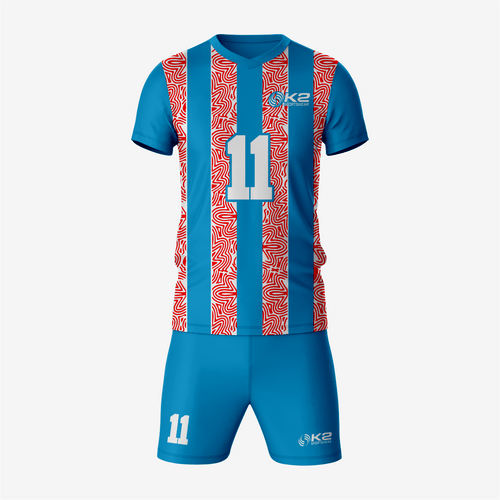 Premium Custom Bondi Blue Volleyball Uniform Set - K2 Sportswear | Custom Sports Uniforms & Apparels - K2 Sportswear