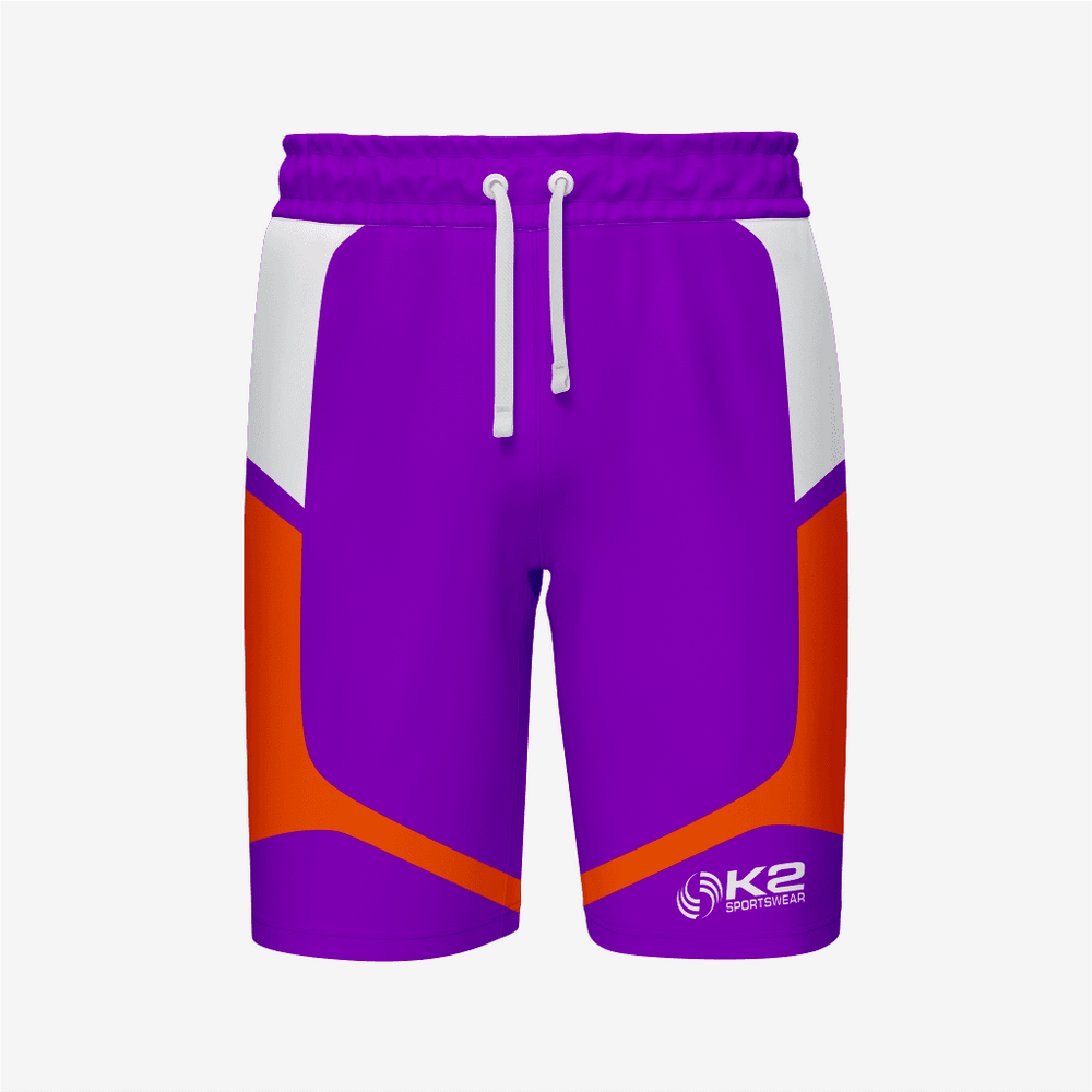 Custom Wrestling Regular Shorts in Purple/Orange