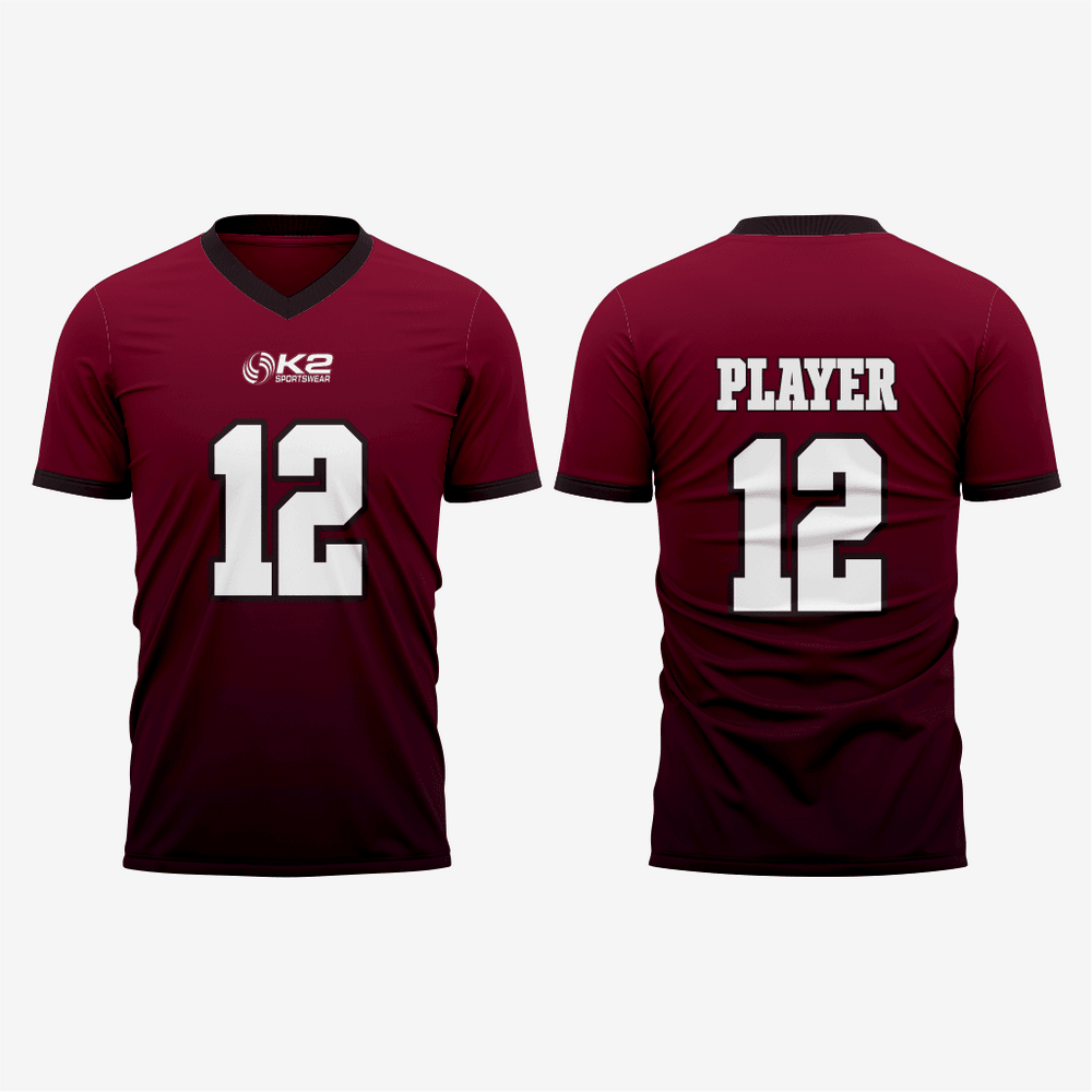 Personalized Maroon Football Fan Jersey for Men & Women