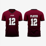 Personalized Maroon Football Fan Jersey for Men & Women - K2 Sportswear | Custom Sports Uniforms & Apparels - K2 Sportswear