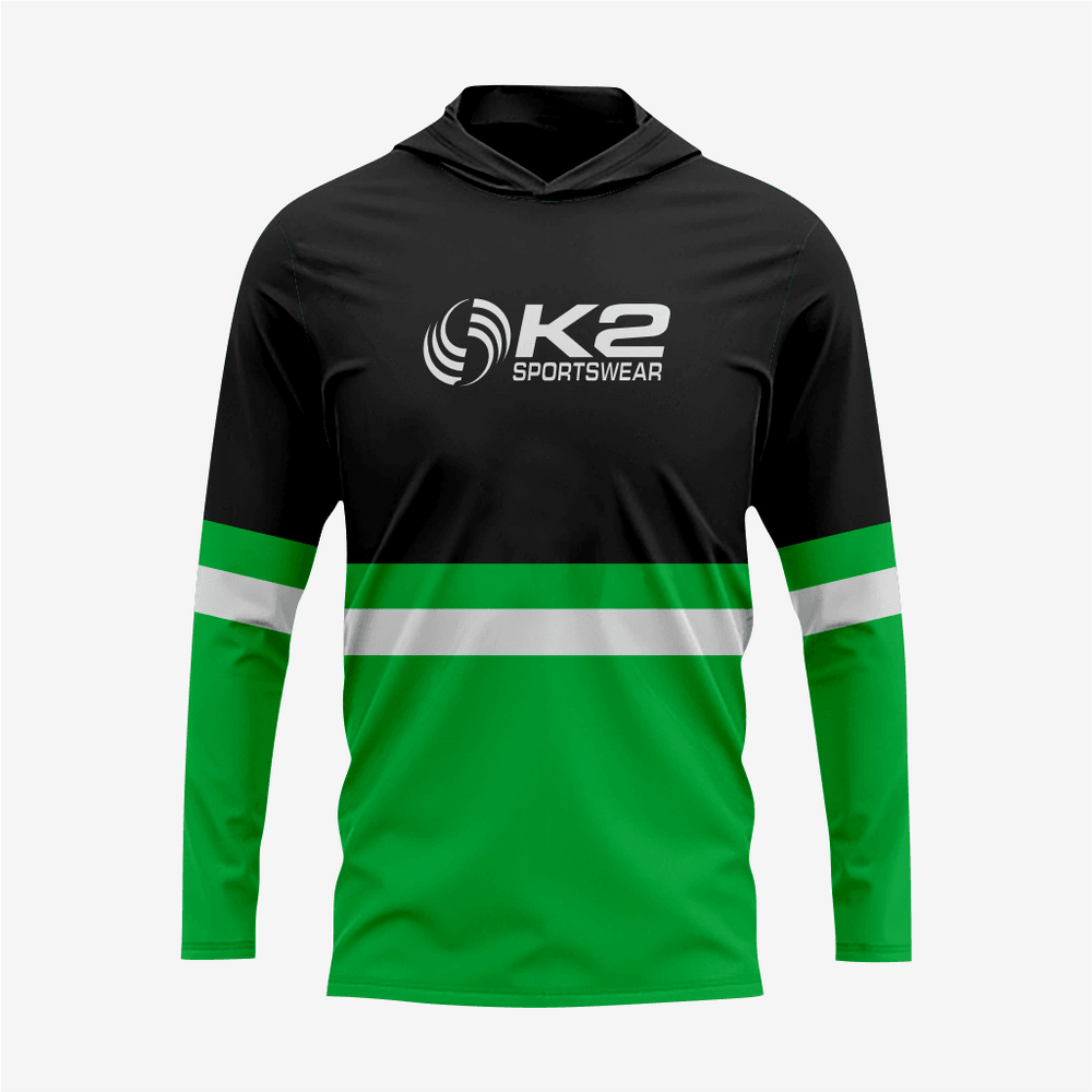 Personalized Softball T-Shirt Hoodie in Green/Black for Men/Women