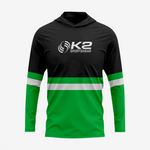 Personalized Softball T-Shirt Hoodie in Green/Black for Men/Women - K2 Sportswear | Custom Sports Uniforms & Apparels - K2 Sportswear
