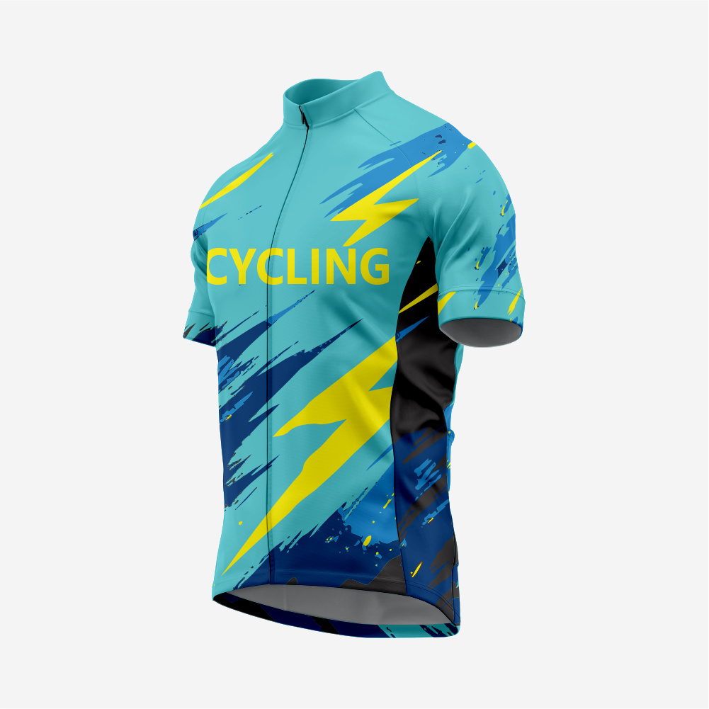 Men’s Short Sleeve Cycling Jersey for Road and Racing