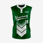 Custom Dark Green Sleeveless 2 Button Softball Jersey – Perfect for Men/Women - K2 Sportswear | Custom Sports Uniforms & Apparels - K2 Sportswear