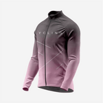 Men’s Long Sleeve Cycling Top and Bib Shorts Set - Pastel Purple - K2 Sportswear | Custom Sports Uniforms & Apparels - K2 Sportswear