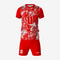 Premium Custom Red Volleyball Uniform Set