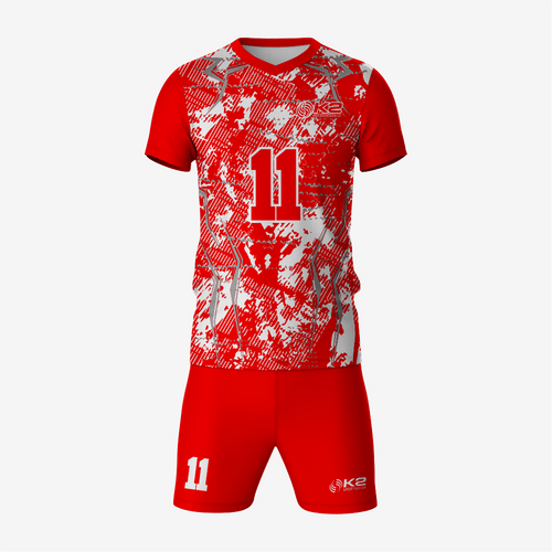 Premium Custom Red Volleyball Uniform Set - K2 Sportswear | Custom Sports Uniforms & Apparels - K2 Sportswear