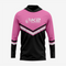 Custom Softball T-Shirt Hoodie in Pink/Black for Men/Women